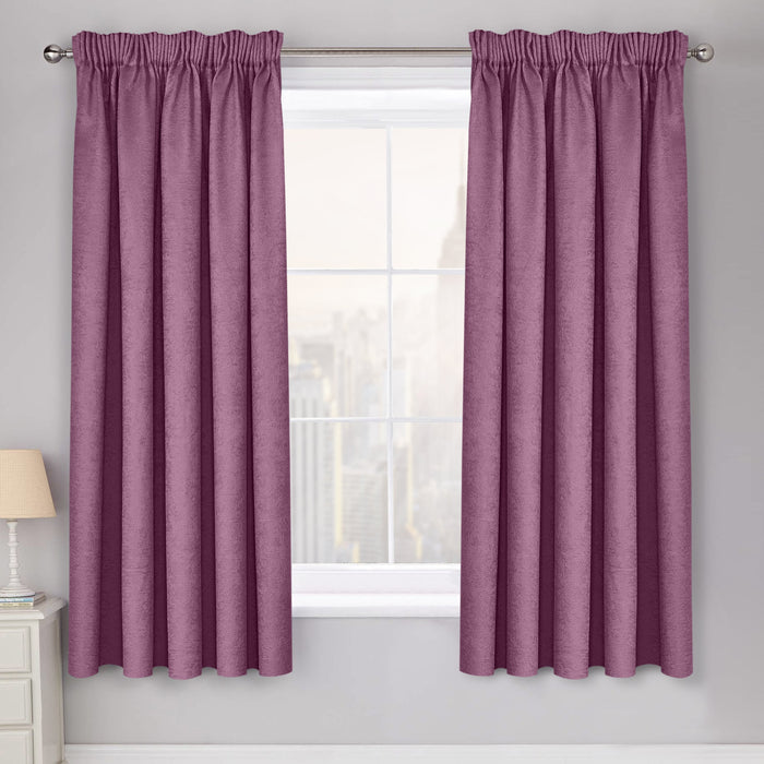 Westwood Mauve Pencil Pleat Curtains